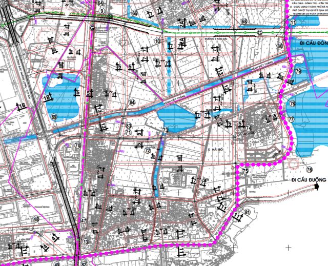 Bản đồ quy hoạch giao thông xã Hải Bối, Đông Anh